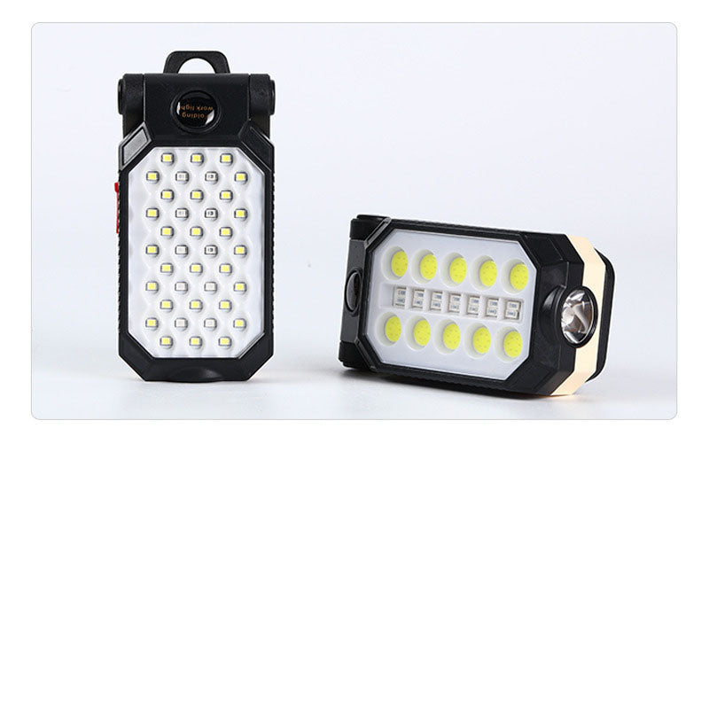 Linterna LED portátil impermeable magnética.